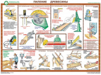 Комплект плакатов "Безопасность труда при деревообработке" - fgospostavki.ru - Донецк