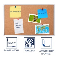 Доска пробковая 1200х900 - fgospostavki.ru - Донецк