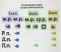 Набор магнитных карточек "Склонение имен существительных" - fgospostavki.ru - Донецк