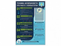 Стенд-уголок "Техника безопасности при работе на компьютере в общеобразовательных учреждениях" - fgospostavki.ru - Донецк