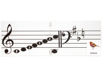 Настольное мягкое магнитно-маркерное поле с нотным станом - fgospostavki.ru - Донецк