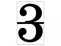 Набор магнитных карточек "Произвольный размер "3" (3 штуки) - fgospostavki.ru - Донецк