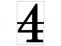 Набор магнитных карточек "Произвольный размер "4" (6 штук) - fgospostavki.ru - Донецк