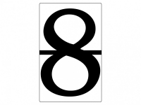 Набор магнитных карточек "Произвольный размер "8" (3 штуки) - fgospostavki.ru - Донецк