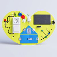 Бизиборд «Большое жёлтое сердце» - fgospostavki.ru - Донецк