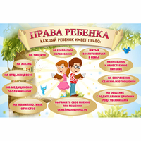 Стенд "Права ребенка" 1,5х1,0 - fgospostavki.ru - Донецк