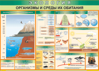 Таблица "Организмы и среды их обитания" (100х140 сантиметров, винил) - fgospostavki.ru - Донецк