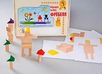 Игровой набор Фребеля "Конструктор деревянный без соединений-3" (Серия "Эксперимент") - fgospostavki.ru - Донецк