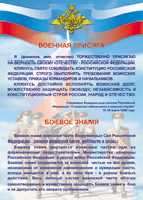 Таблица "Военная присяга. Боевое знамя" (100х140 сантиметров, винил) - fgospostavki.ru - Донецк