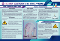 Стенд-уголок "Техника безопасности на уроках физики" - fgospostavki.ru - Донецк