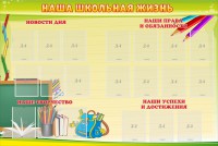 Стенд "Наша школьная жизнь" - fgospostavki.ru - Донецк