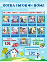 Стенд "Когда ты один дома" - fgospostavki.ru - Донецк