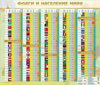 Стенд "Флаги и население мира" - fgospostavki.ru - Донецк