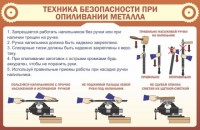 Стенд "Техника безопасности при опиливании металла" - fgospostavki.ru - Донецк