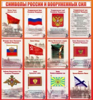 Стенд "Символы России и вооруженных сил" - fgospostavki.ru - Донецк