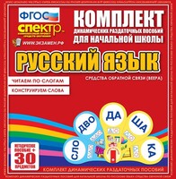 Динамические раздаточные пособия. Русский язык (веера). Читаем по слогам (слоги из двух букв). Конструируем слова (слоги из двух и трех букв). - fgospostavki.ru - Донецк