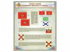 Стенд "Боевое знамя. Символы доблести и славы" - fgospostavki.ru - Донецк