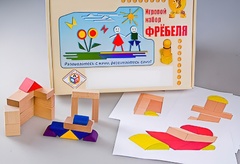 Игровой набор Фребеля "Конструктор деревянный без соединений-2" (Серия "Эксперимент") - fgospostavki.ru - Донецк