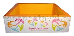 Сухой бассейн "Вообразилия" квадратный с шелкографией - fgospostavki.ru - Донецк