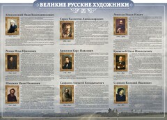 Стенд "Великие русские художники" - fgospostavki.ru - Донецк
