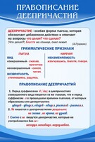 Стенд "Правописание деепричастий" - fgospostavki.ru - Донецк