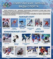Стенд "Олимпийские зимние виды спорта" - fgospostavki.ru - Донецк