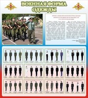 Стенд "Военная форма одежды (герб РФ) " - fgospostavki.ru - Донецк