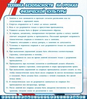 Стенд "Техника безопасности на уроках физкультуры" - fgospostavki.ru - Донецк
