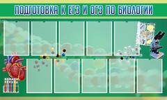 Стенд "Подготовка к ЕГЭ и ОГЭ по биологии" Вариант 2 - fgospostavki.ru - Донецк