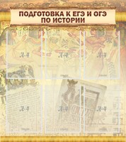 Стенд "Подготовка к ЕГЭ и ОГЭ по истории (6 карманов)" - fgospostavki.ru - Донецк