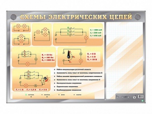 Электрифицированный стенд "Схемы электрических цепей" с маркерными полями - fgospostavki.ru - Донецк