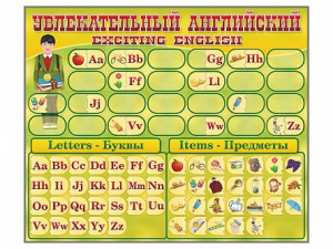 Комплект оборудования "Английский алфавит" с комплектом тематических магнитов - fgospostavki.ru - Донецк