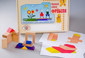 Игровой набор Фребеля "Конструктор деревянный без соединений-2" (Серия "Эксперимент") - fgospostavki.ru - Донецк