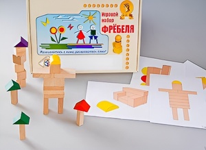 Игровой набор Фребеля "Конструктор деревянный без соединений-3" (Серия "Эксперимент") - fgospostavki.ru - Донецк