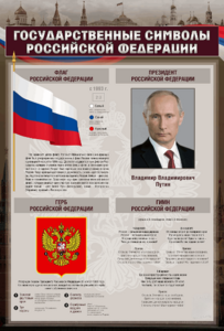 Стенд "Государственные символы Российской Федерации" - fgospostavki.ru - Донецк