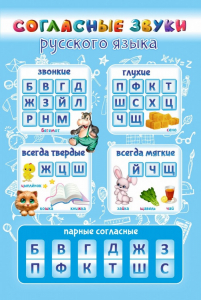 Стенд "Согласные русского языка" - fgospostavki.ru - Донецк