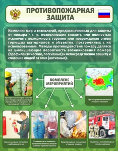 Стенд "Противопожарная защита" - fgospostavki.ru - Донецк