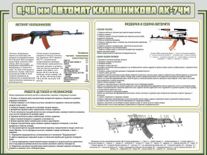 Стенд "Автомат Калашникова" - fgospostavki.ru - Донецк