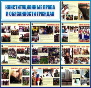 Стенд "Конституционные права и обязанности граждан" - fgospostavki.ru - Донецк