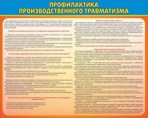 Стенд "Профилактика производственного травматизма" - fgospostavki.ru - Донецк