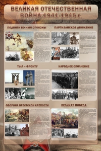 Стенд "Великая Отечественная война" (события) - fgospostavki.ru - Донецк