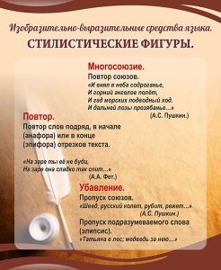 Стенд "Стилистические фигуры" Вариант 1 - fgospostavki.ru - Донецк