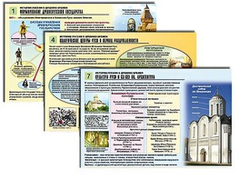 Комплект таблиц по истории "История России с древних времен" раздаточные (цветные, ламинированные, А4, 10 штук) - fgospostavki.ru - Донецк