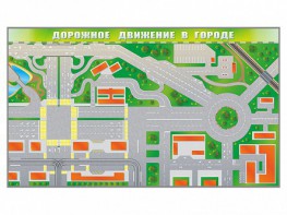 Доска магнитно-маркерная панорамная "Дорожное движение в городе" - fgospostavki.ru - Донецк