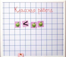 Магнитно-маркерная доска "Клетка" (86 см х 75 см) - fgospostavki.ru - Донецк