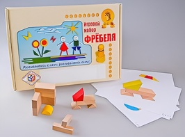 Игровой набор Фребеля "Конструктор деревянный без соединений-1" (Серия "Эксперимент") - fgospostavki.ru - Донецк