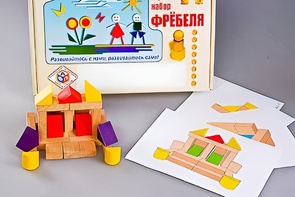 Игровой набор Фребеля "Конструктор деревянный без соединений-4" (Серия "Эксперимент") - fgospostavki.ru - Донецк