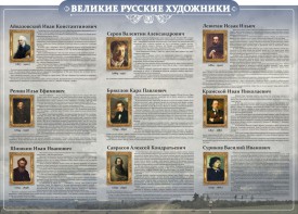 Стенд "Великие русские художники" - fgospostavki.ru - Донецк