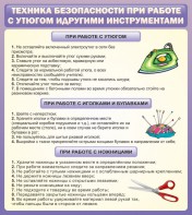 Стенд "Техника безопасности при работе с утюгом" - fgospostavki.ru - Донецк