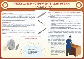 Стенд "Режущие инструменты для рубки и их заточки" - fgospostavki.ru - Донецк